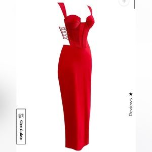 ADEIRLINA Never Worn Red Satin Dress